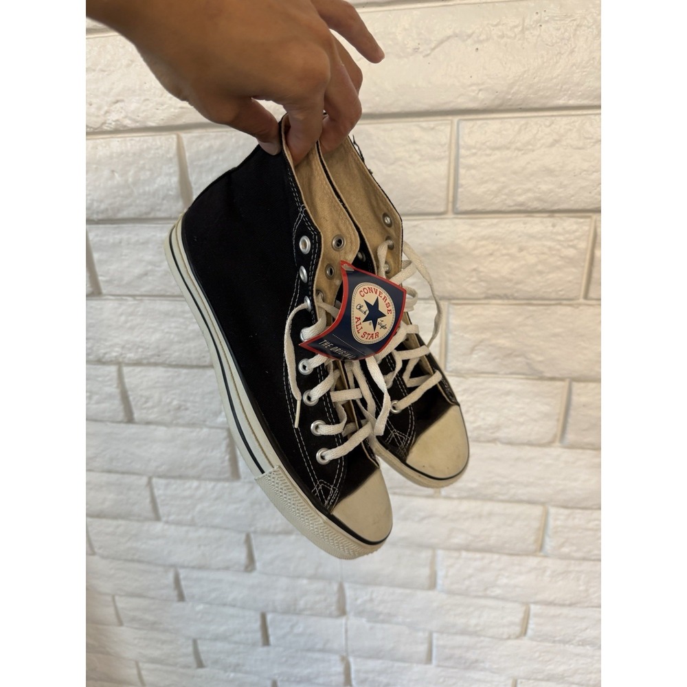 Vintage Converse Black High Top Made In USA Size 10 NWT